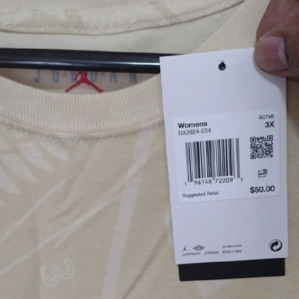 Cream Graphic T-Shirt with Logo - Picture 2 of 4